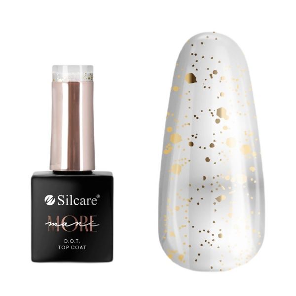 Silcare manimore dot top coat do paznokci gold 10g