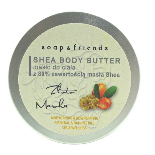 Soap&friends shea butter 80% masło do ciała złoto maroka 200ml