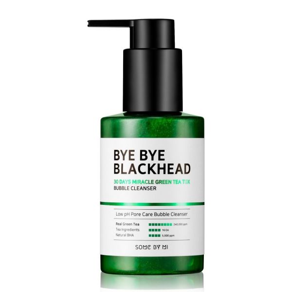 Some by mi bye bye blackhead 30 days miracle green tea tox bubble cleanser oczyszczająca pianka do twarzy 120ml