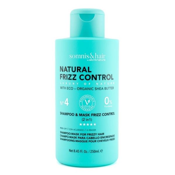 Somnis&hair natural frizz control szampon i maska ​​włosów 2w1 250ml