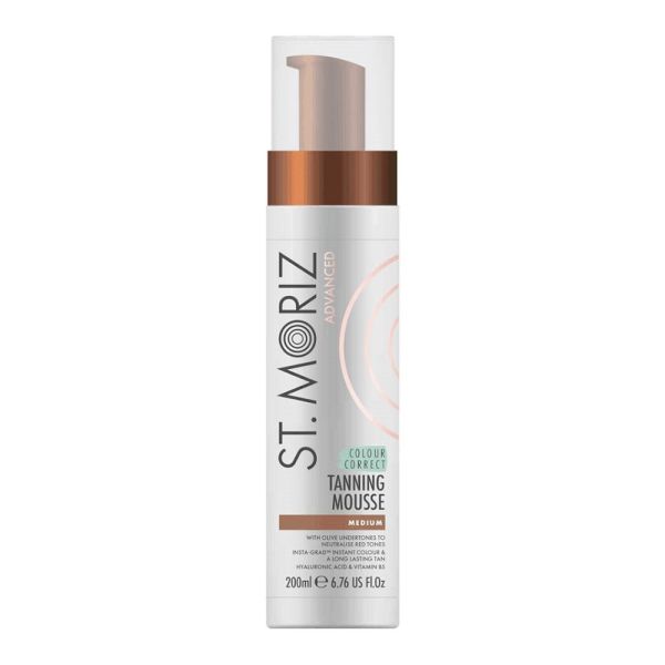 St.moriz advanced pro colour correcting mousse zaawansowany mus do opalania z efektem korekty koloru medium 200ml