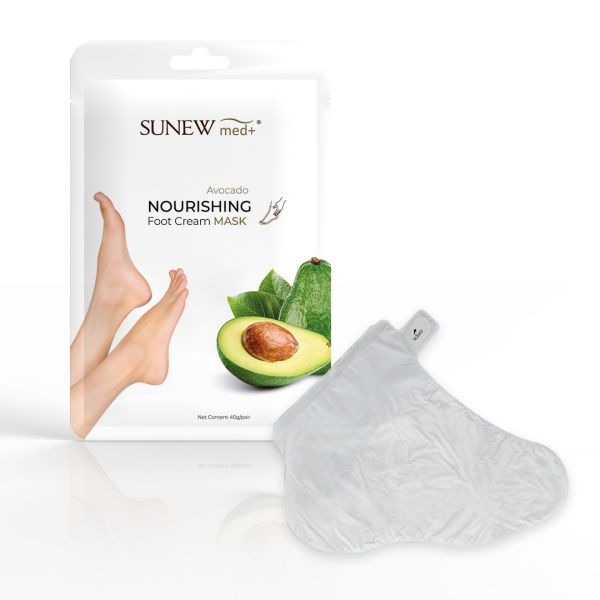 Sunewmed+ nourishing foot cream mask regenerująca maska do stóp w formie skarpetek awokado