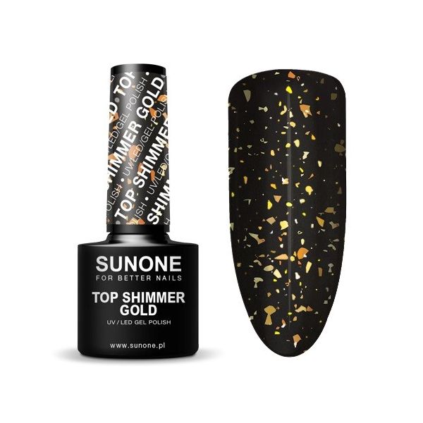 Sunone top shimmer gold top hybrydowy 5g