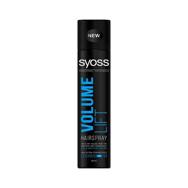 Syoss volume lift hairspray lakier sprayu dodający włosom objętości extra strong 300ml