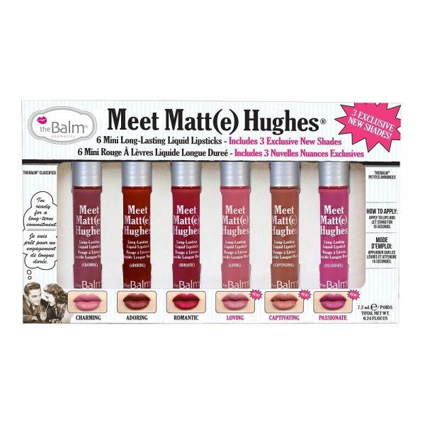 The balm meet matt(e) hughes zestaw mini pomadek w płynie #3 6x1.2ml