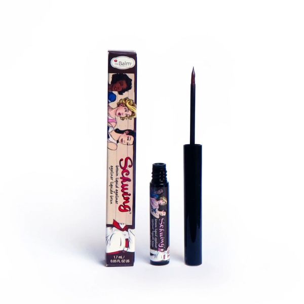 The balm schwing liquid eyeliner długotrwały eyeliner w płynie brown 1.7ml