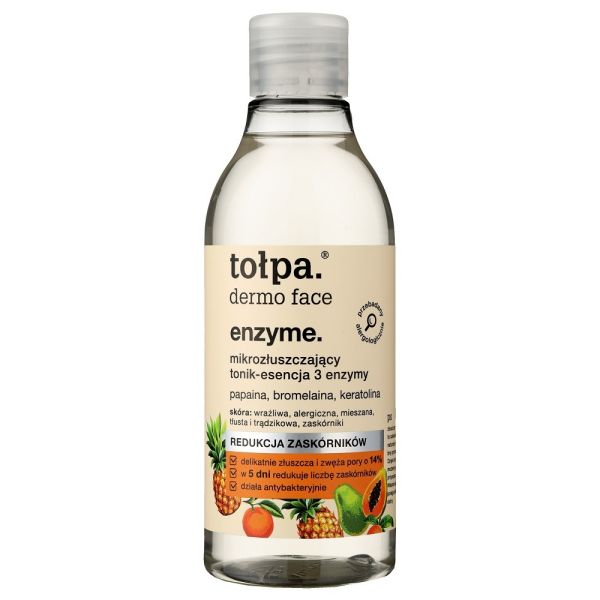 Tołpa dermo face enzyme mikrozłuszczający tonik-esencja 3 enzymy 200ml