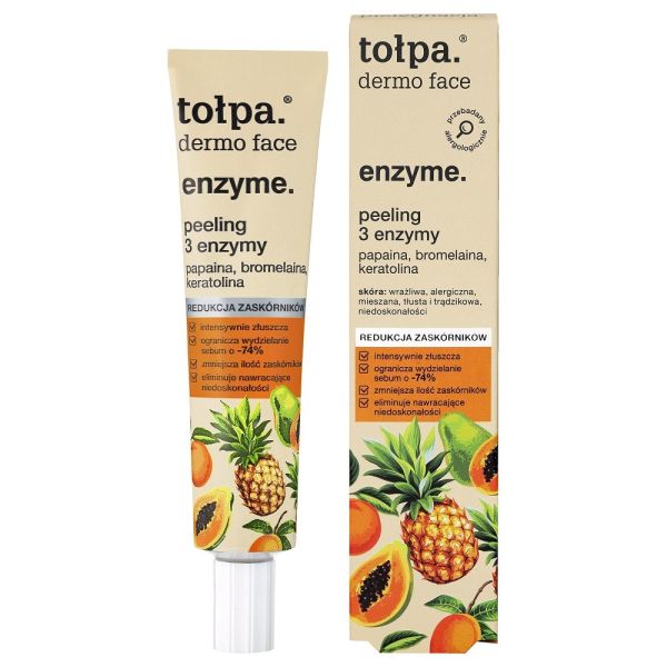 Tołpa dermo face enzyme peeling 3 enzymy 40ml