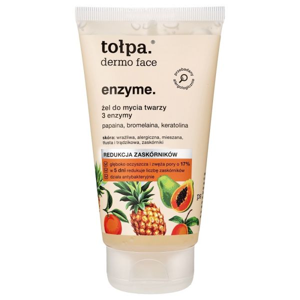 Tołpa dermo face enzyme żel do mycia twarzy 3 enzymy 150ml