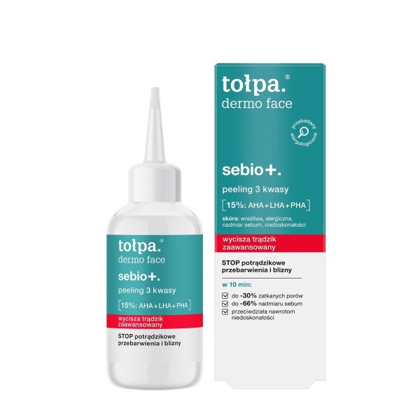 Tołpa dermo face sebio+ peeling 3 kwasy 50ml