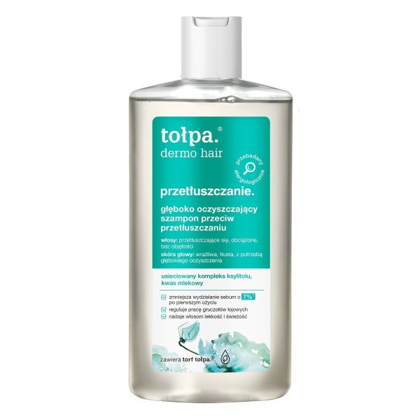 Tołpa dermo hair głęboko oczyszczający szampon przeciw przetłuszczaniu 250ml