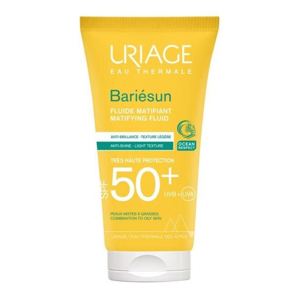 Uriage bariesun mat fluid matujący fluid nawilżający spf50+ 50ml