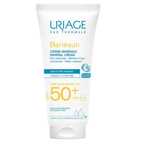 Uriage bariesun mineral cream krem mineralny do twarzy i ciała spf50+ 100ml