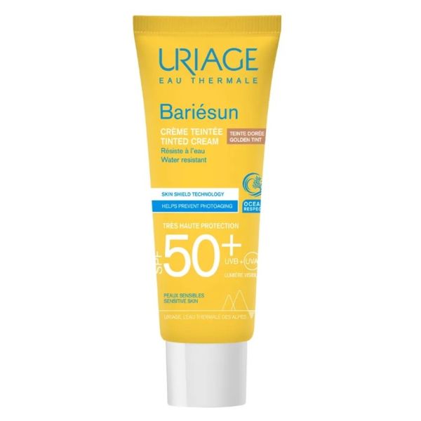 Uriage bariesun tinted cream przeciwsłoneczny krem tonujący spf50+ złoty 50ml