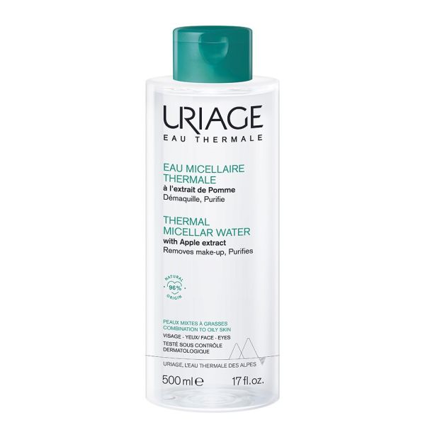 Uriage thermal micellar water płyn micelarny z ekstraktem z jabłka do cery mieszanej i tłustej 500ml