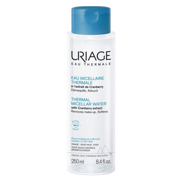 Uriage thermal micellar water płyn micelarny z ekstraktem z żurawiny do cery normalnej i suchej 250ml