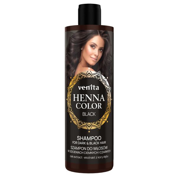 Venita henna color black szampon do włosów w odcieniach ciemnych i czarnych 300ml