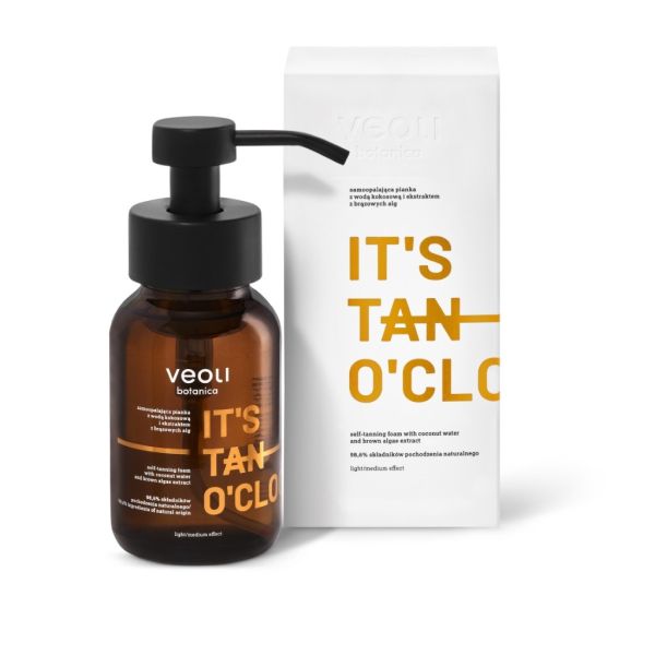 Veoli botanica it's tan o'clock samoopalająca pianka z wodą kokosową i ekstraktem z brązowych alg 240ml