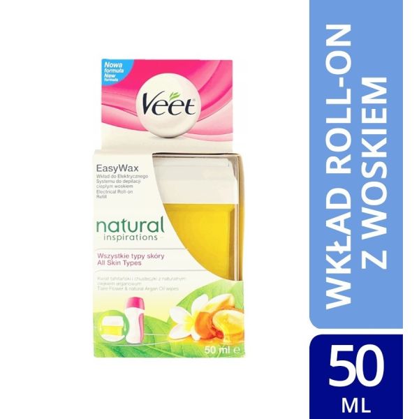 Veet easy wax natural inspirations wkład do elektrycznego systemu do depilacji ciepłym woskiem 50ml