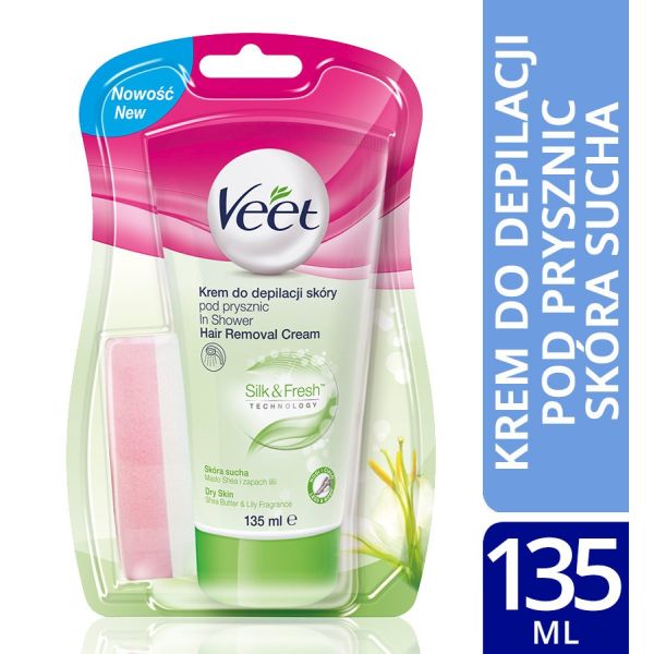 Veet minima krem do depilacji pod prysznic skóra sucha 135ml