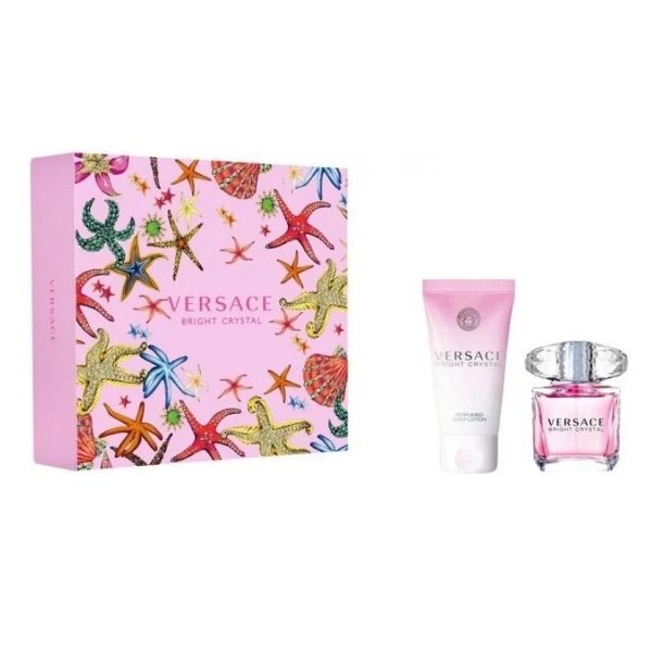 Versace bright crystal zestaw woda toaletowa spray 30ml + balsam do ciała 50ml