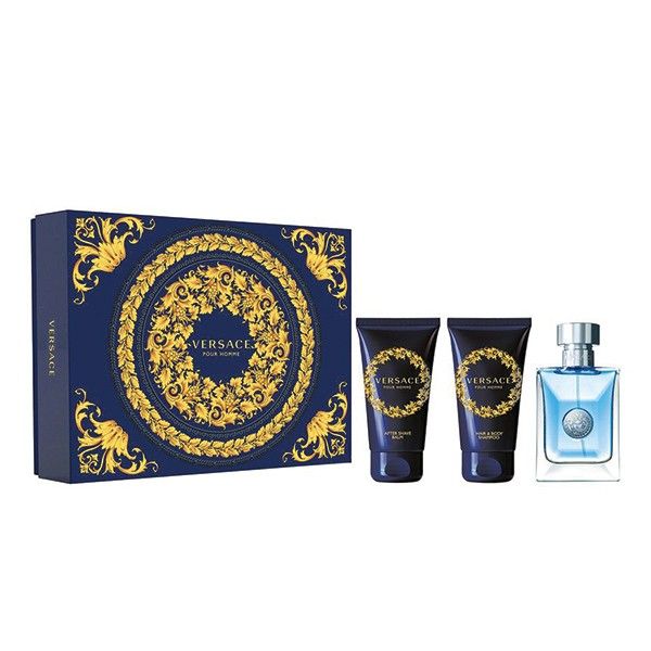 Versace pour homme zestaw woda toaletowa 50ml + balsam po goleniu 50ml + żel pod prysznic 50ml