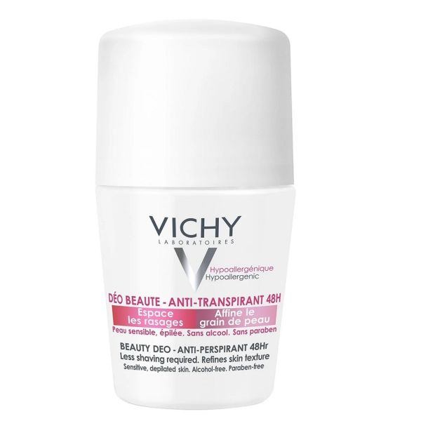 Vichy beauty deodorant 48h dezodorant w kulce opóźniający odrost włosków 50ml