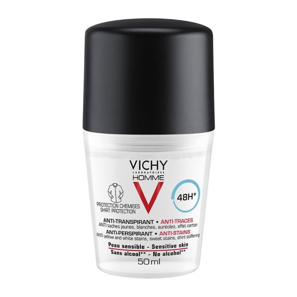 Vichy homme anti-perspirant 48h antyperspirant w kulce przeciw plamom 50ml