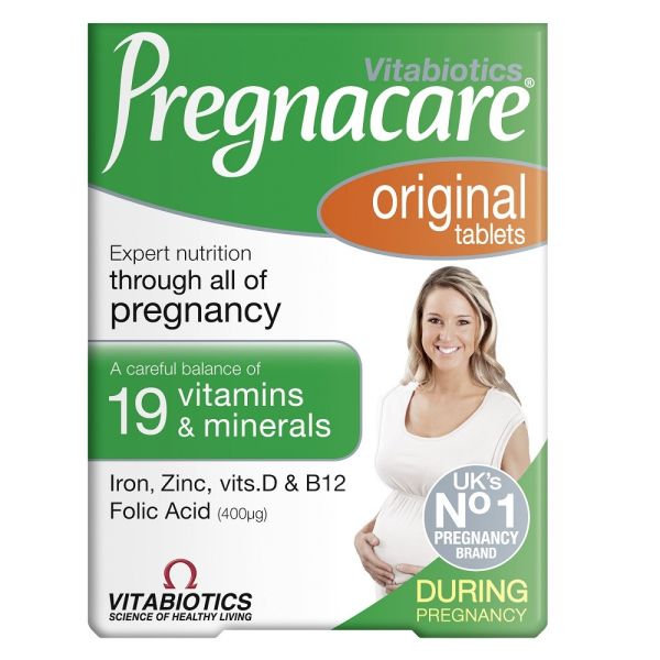 Vitabiotics pregnacare original suplement diety dla kobiet w ciąży 30 tabletek