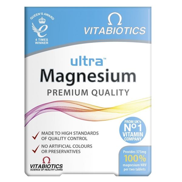 Vitabiotics ultra magnesium 375mg suplement diety 60 tabletek