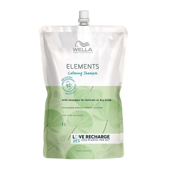 Wella professionals elements calming shampoo łagodzący szampon do włosów refill 1000ml