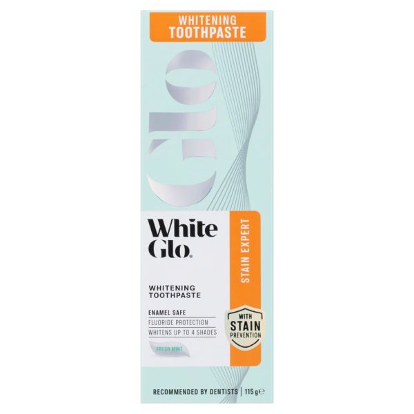 White glo stain expert toothpaste wybielająca pasta do zębów fresh mint 115g