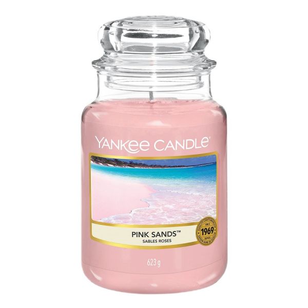 Yankee candle świeca zapachowa duży słój pink sands 623g