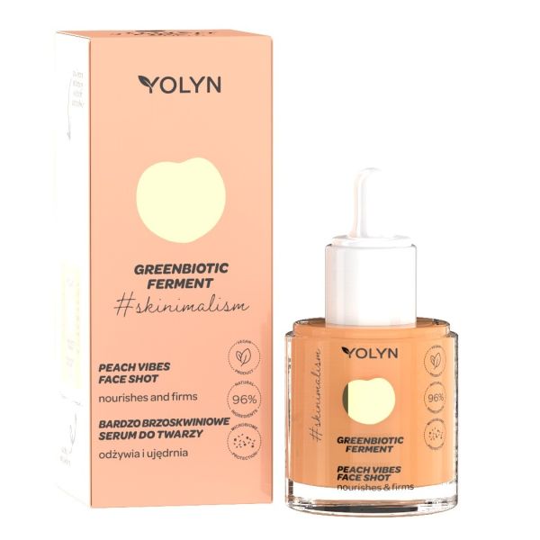 Yolyn greenbiotic ferment odżywcze serum do twarzy bardzo brzoskwiniowe 20ml