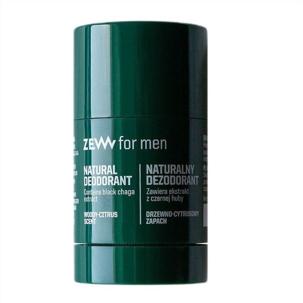 Zew for men naturalny dezodorant w sztyfcie z czarną hubą 30g