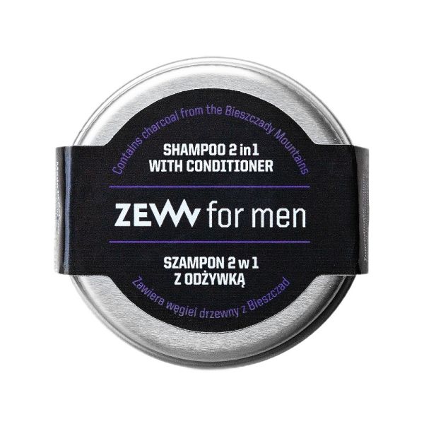 Zew for men szampon 2w1 z odżywką z węglem drzewnym z bieszczad 15ml