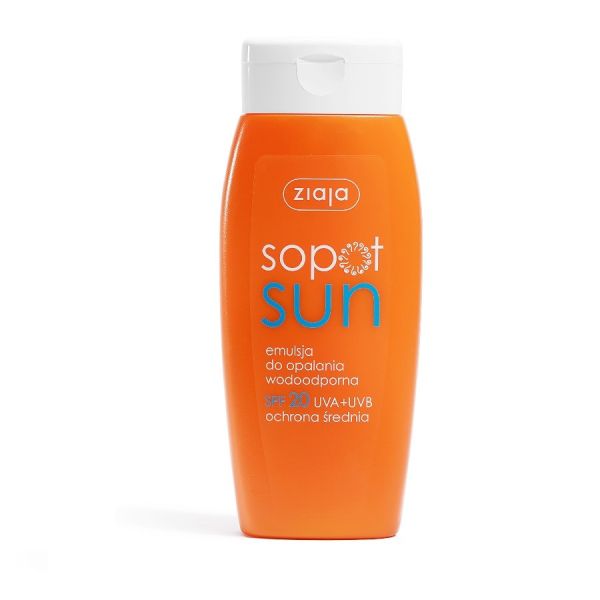 Ziaja sopot sun emulsja do opalania wodoodporna spf20 150ml