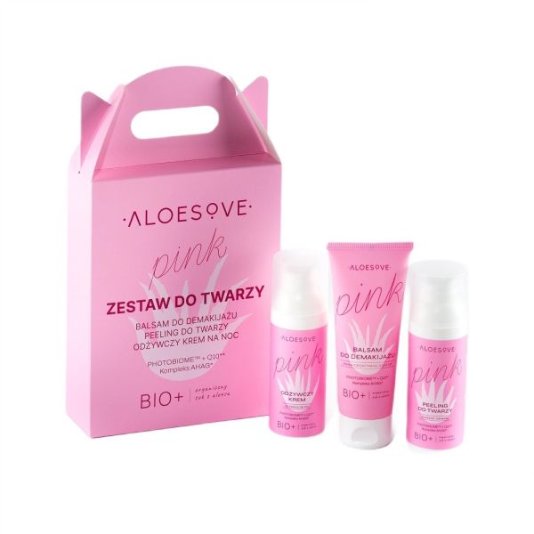 Aloesove pink zestaw kosmetyków do twarzy