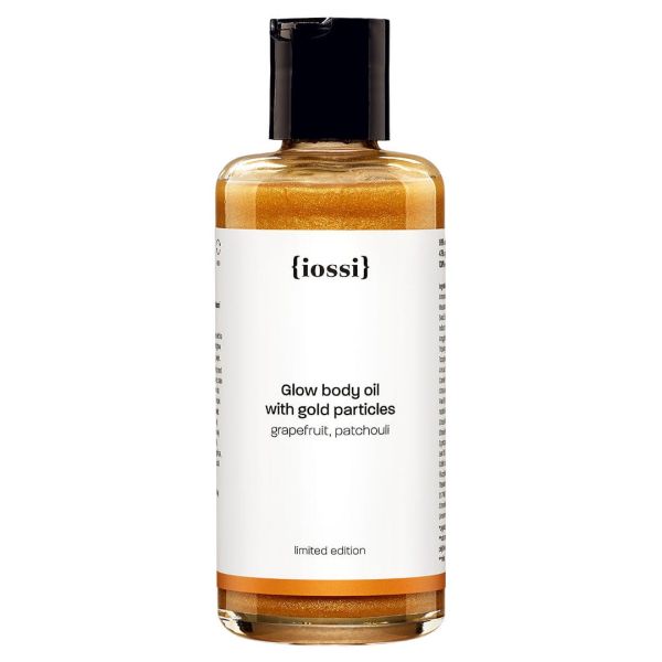 Iossi glow body oil with gold particles rozświetlający olejek do ciała ze złotymi drobinkami 150ml