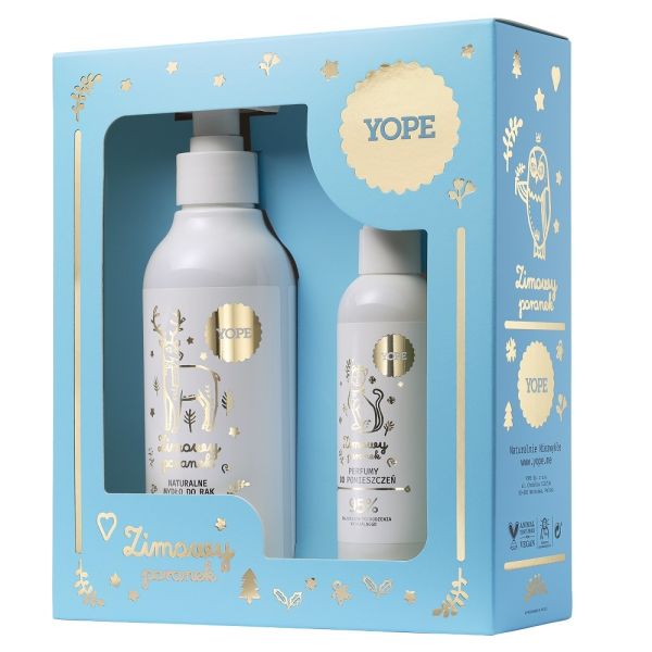 Yope zimowy poranek zestaw mydło do rąk 300ml + perfumy do pomieszczeń 100ml