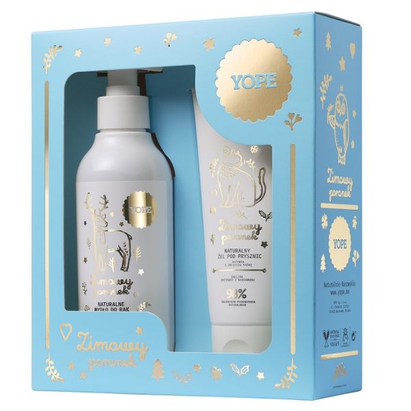 Yope zimowy poranek zestaw mydło do rąk 300ml + żel pod prysznic 200ml